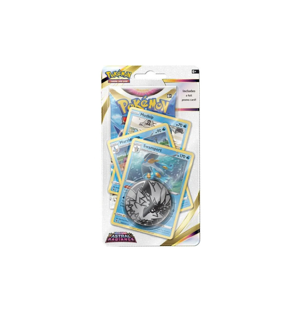 Karetní hra Pokémon TCG: Sword & Shield-Astral Radiance - Premium Check-Lane 1 Booster Pack Blister (Swampert)