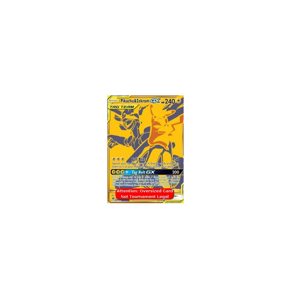 Pikachu & Zekrom GX (SM 248) -JUMBO KARTA