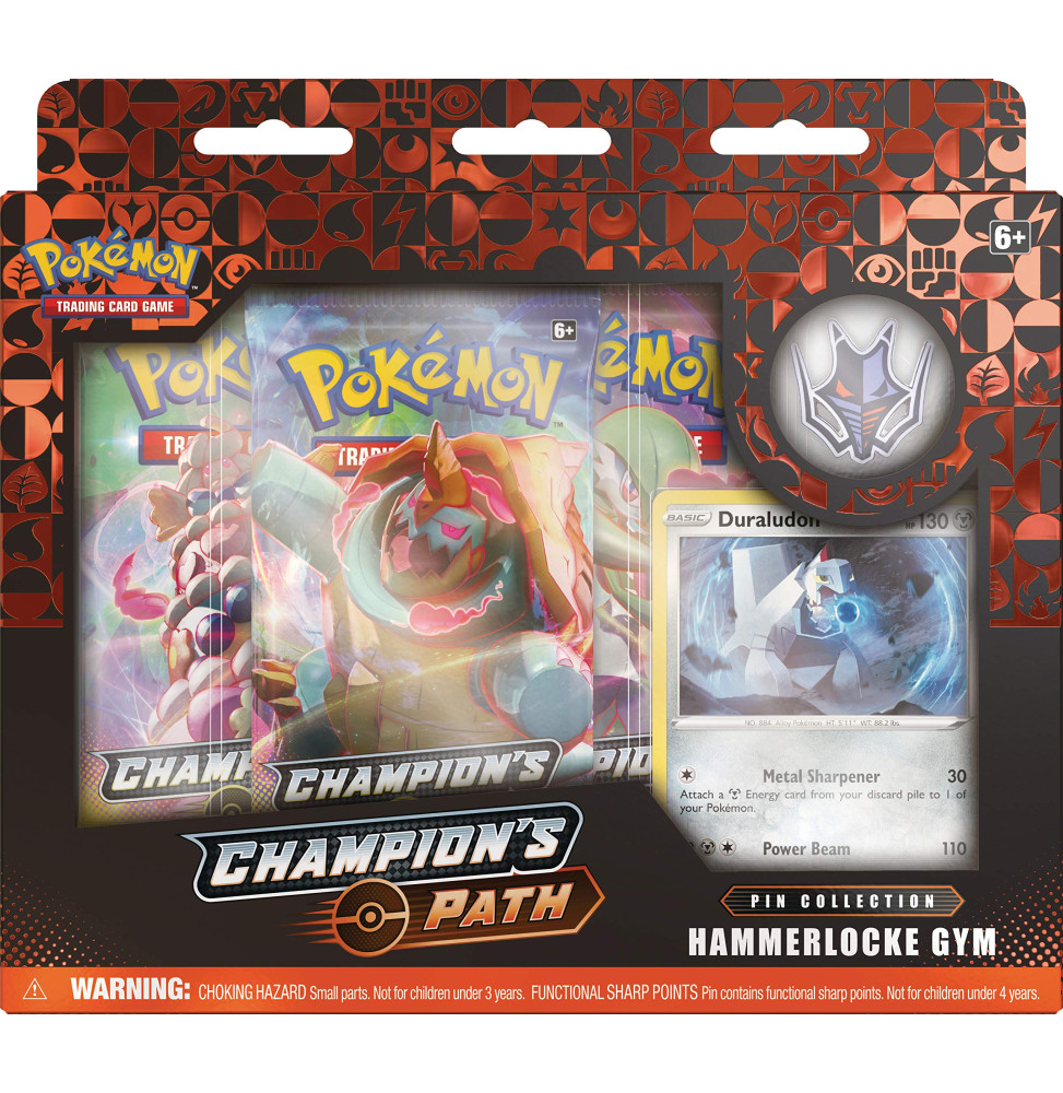 Karetní hra Pokémon TCG: Champions Path Pin Collection Hammerlocke Gym Featuring Galarian Obstagoon