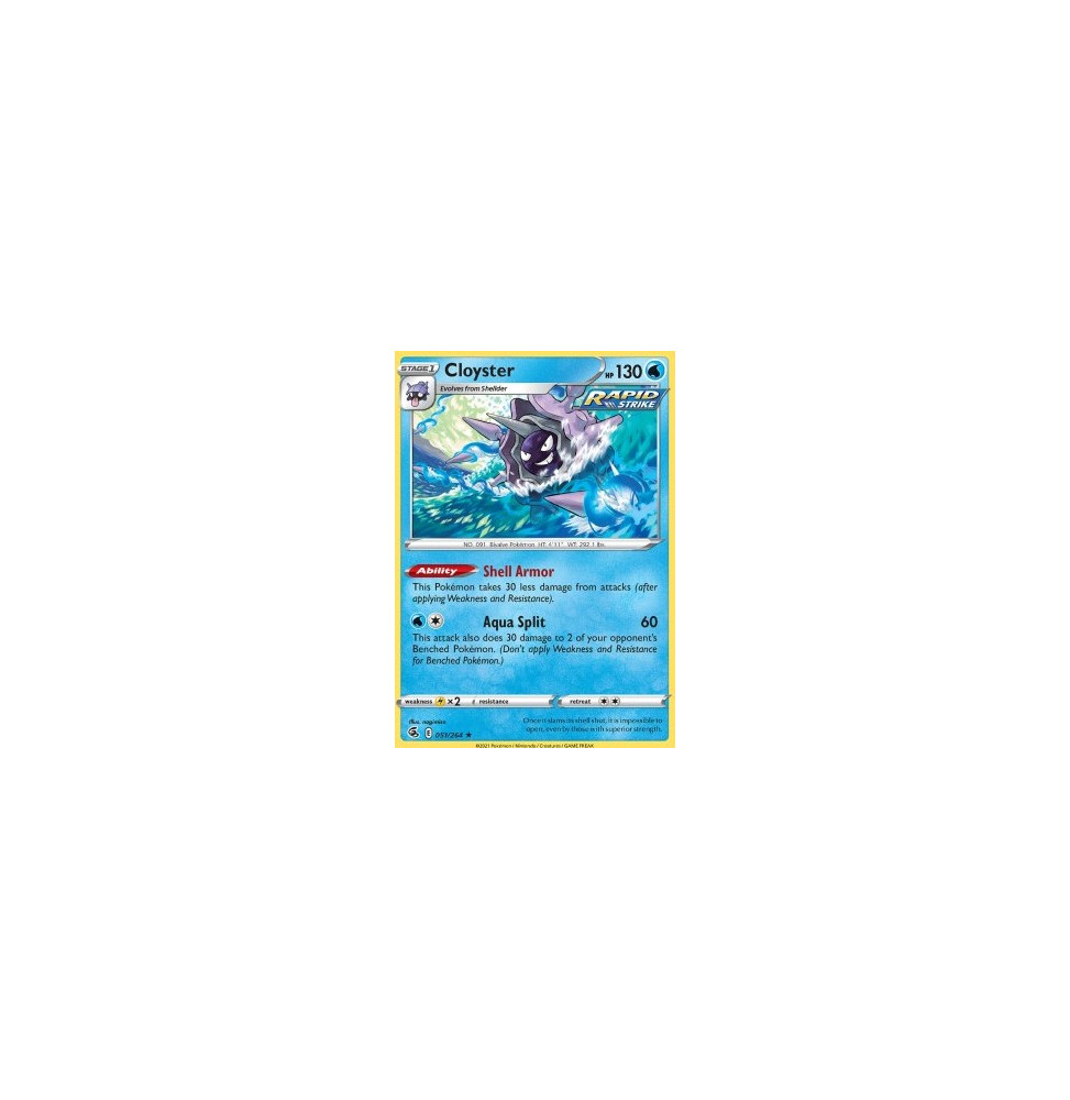 Cloyster (FST 051) - reverese holo