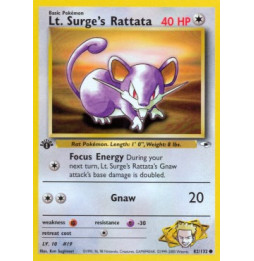 Lt. Surge's Rattata (GH 82) - excellent