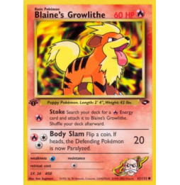 Blaine's Growlithe (GC 62) - NM
