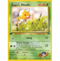 Koga's Weedle (GC 82) - good