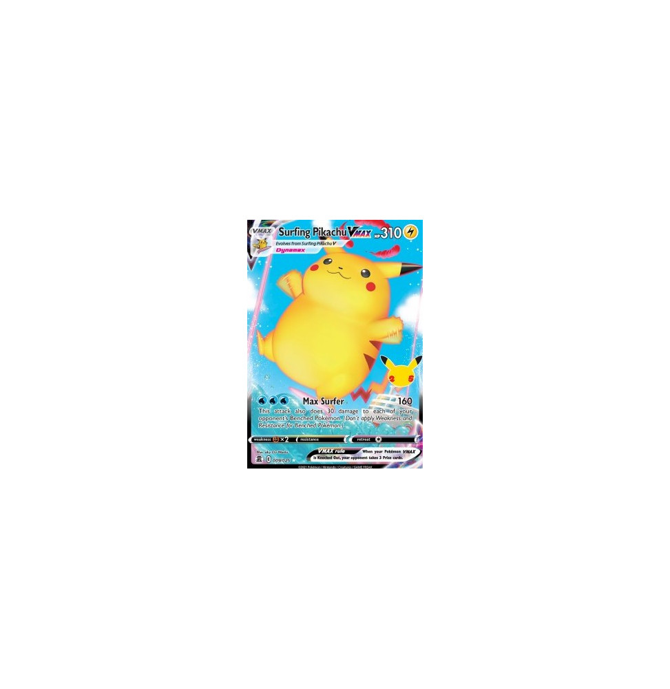 Surfing Pikachu VMAX (CEL 009)
