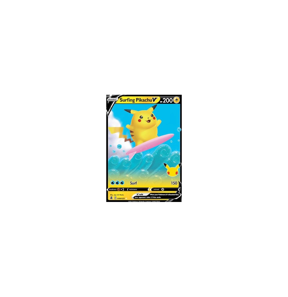 Surfing Pikachu V (CEL 008)