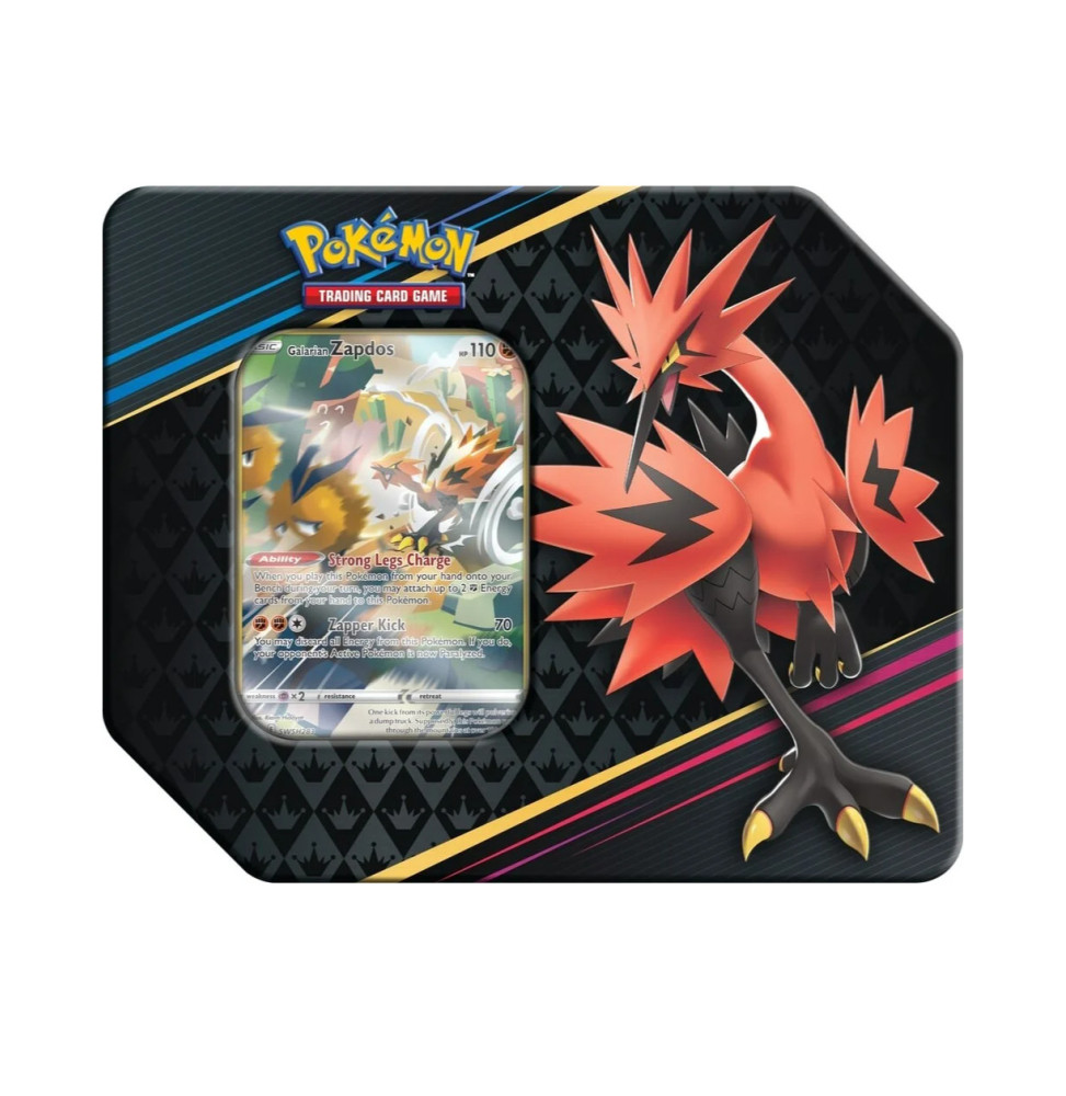 Karetní hra Pokémon TCG: Crown Zenith Art Tin - Galarian Zapdos