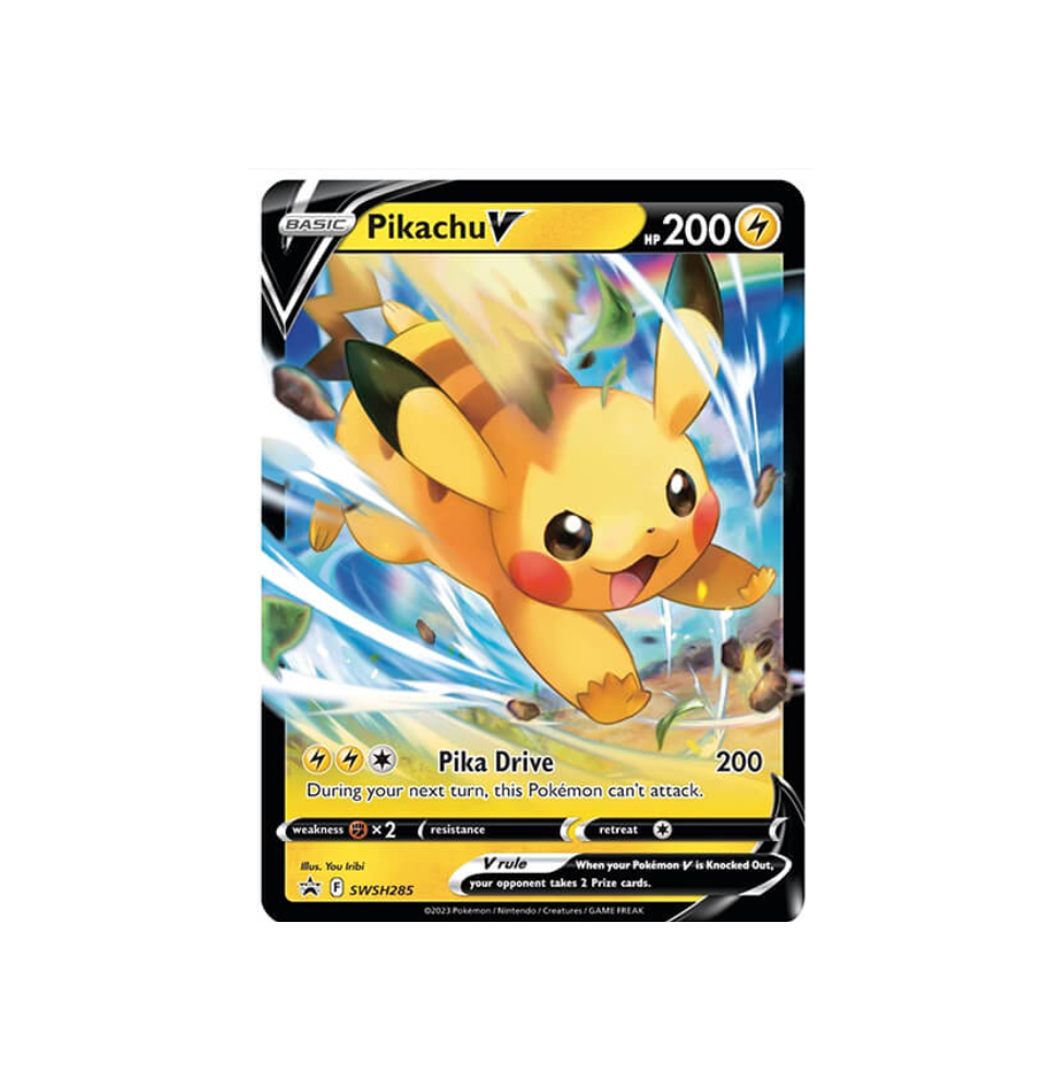 Pikachu V (SWSH 285) promo karta