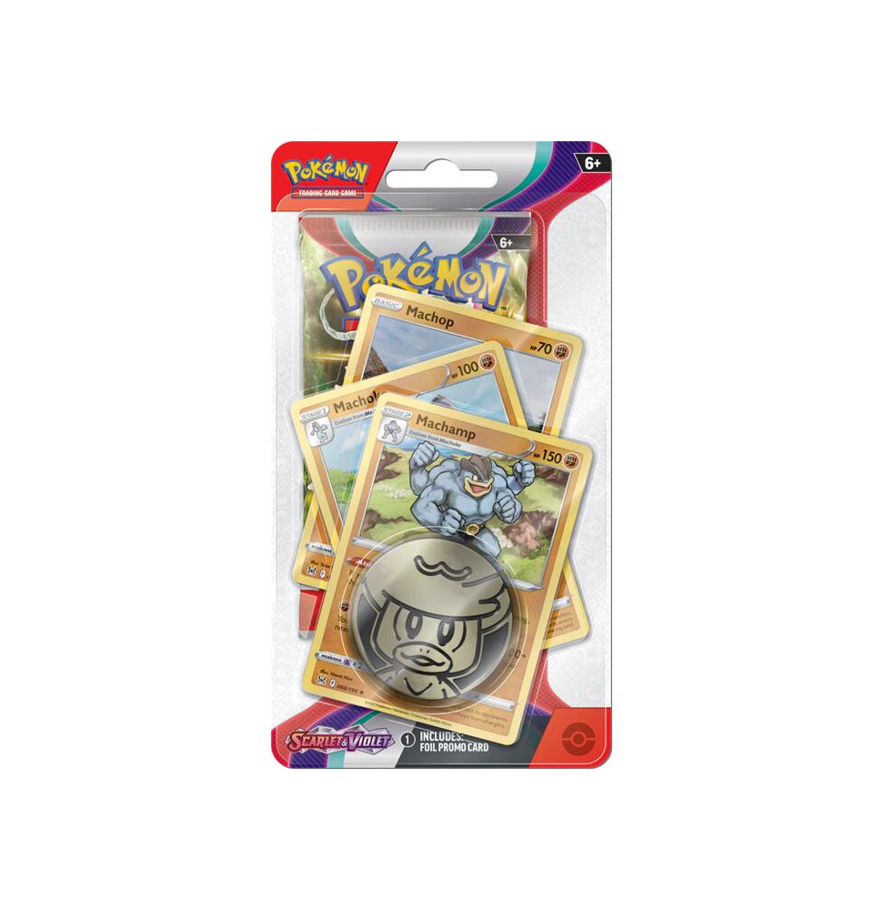 Karetní hra Pokémon TCG: Scarlet and Violet - Premium Check Lane 1 Booster Pack Blister (Machamp)