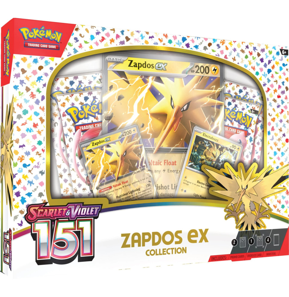 Karetní hra Pokémon TCG: Scarlet & Violet 151 - Zapdos EX Collection