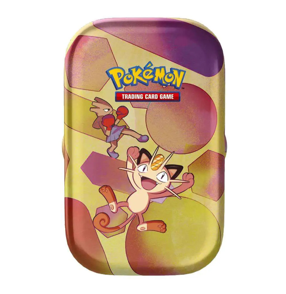 Karetní hra Pokémon TCG: Scarlet & Violet 151 - Mini Tin: Meowth & Hitmonchan