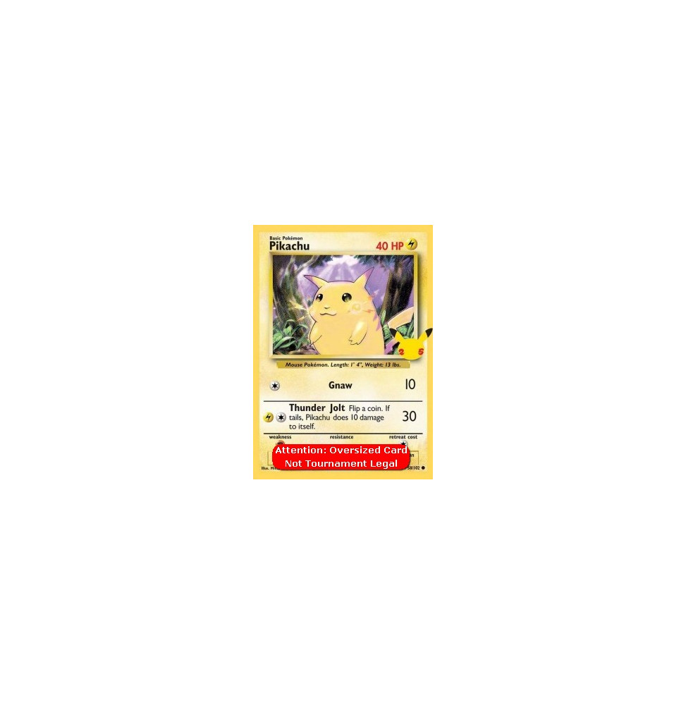 Pikachu (CEL BS 58) - JUMBO KARTA