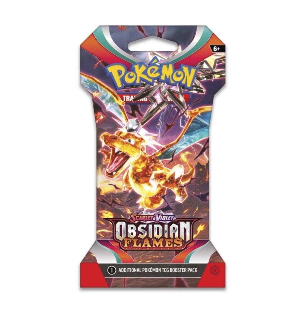 Karetní hra Pokémon TCG: Scarlet & Violet-Obsidian Flames Sleeved Booster Pack (10 Cards)