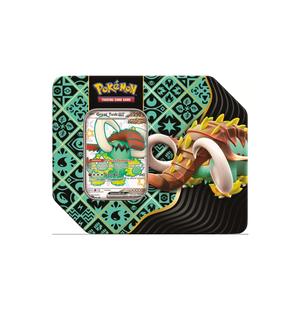 Karetní hra Pokémon TCG: Scarlet & Violet - Paldean Fates Tin Shiny Great Tusk EX