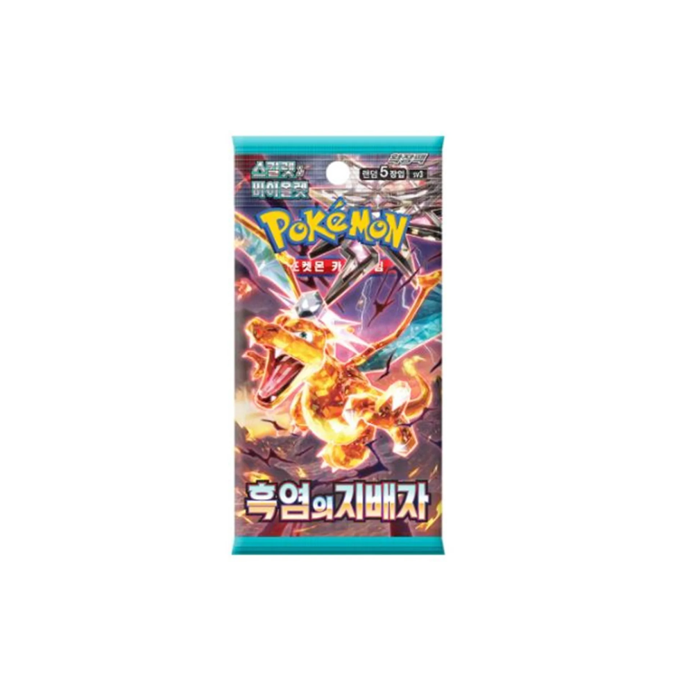 Karetní hra Pokémon TCG: Ruler of the Black Flame korejský booster