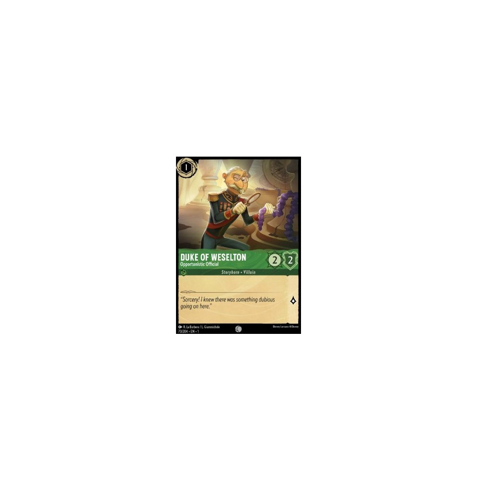 Duke of Weselton - Opportunistic Official 73 - foil - The First Chapter