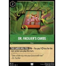 Dr. Facilier's Cards 101 - unfoil - The First Chapter