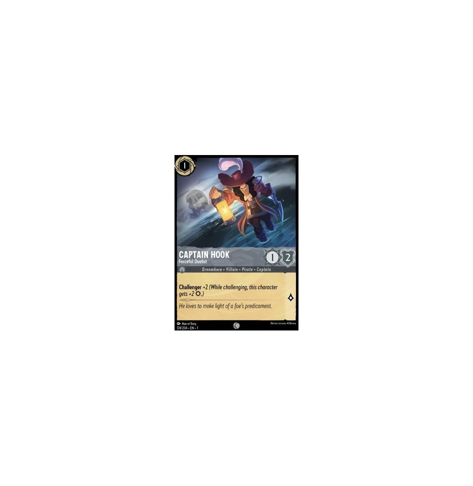 Captain Hook - Forceful Duelist 174 - foil - The First Chapter