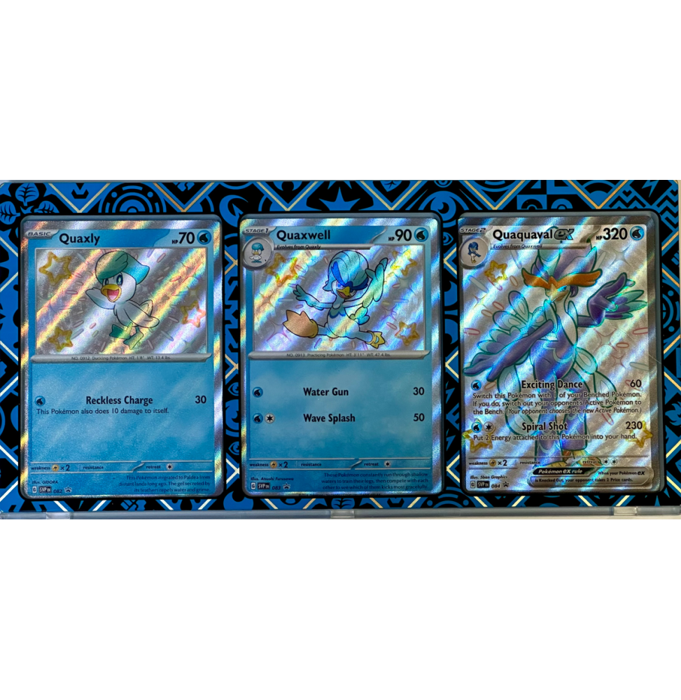 Magnetický stojánek na karty včetně promo karet - Modrý