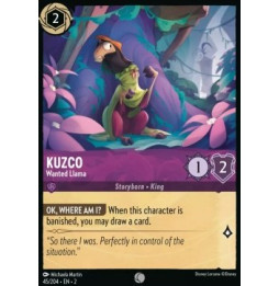 Kuzco - Wanted Llama 45 - unfoil - Rise of the Floodborn