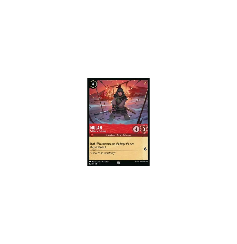 Mulan - Soldier in Training 117 - foil - Rise of the Floodborn