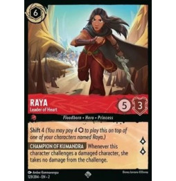 Raya - Leader of Heart 123 - unfoil - Rise of the Floodborn