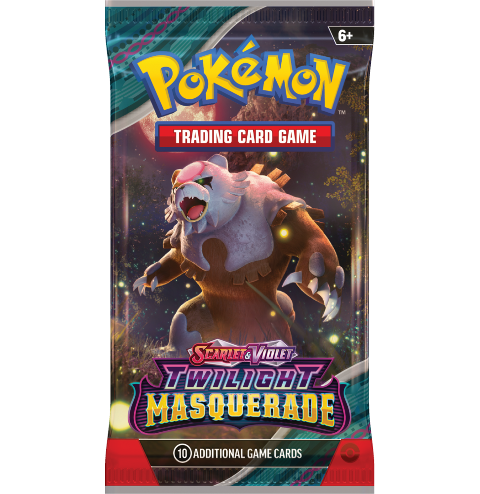 Karetní hra Pokémon TCG: Scarlet & Violet Twilight Masquerade - Booster (10 karet) (Předobjednávka 24.5.2024)