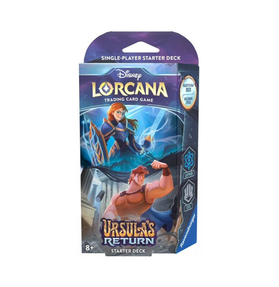 Karetní hra Lorcana: Ursula's Return - Sapphire / Steel Starter Deck (Předobjednávka 17.5.2024)