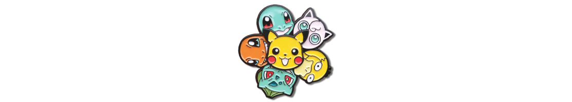 Pokémon klíčenky a odznaky
