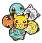 Pokémon klíčenky a odznaky